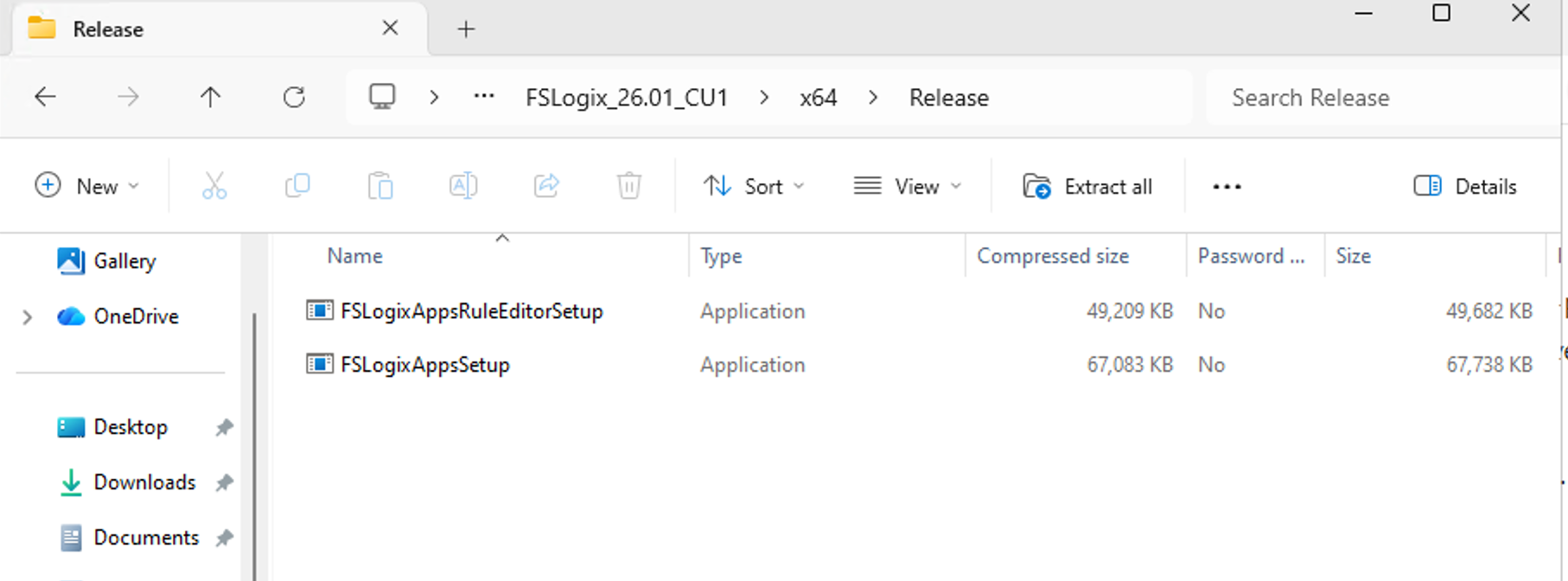 FSLogix installer