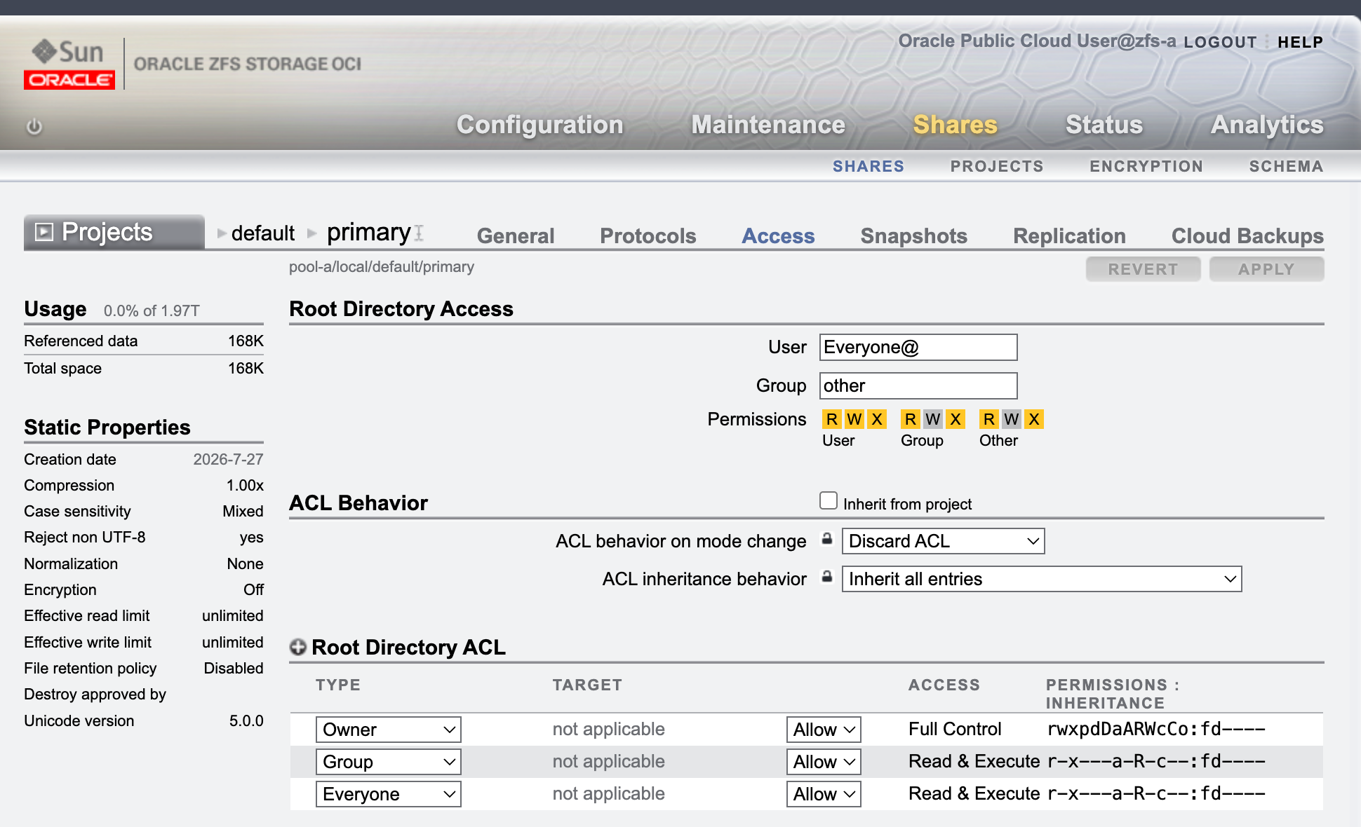 Root directory access